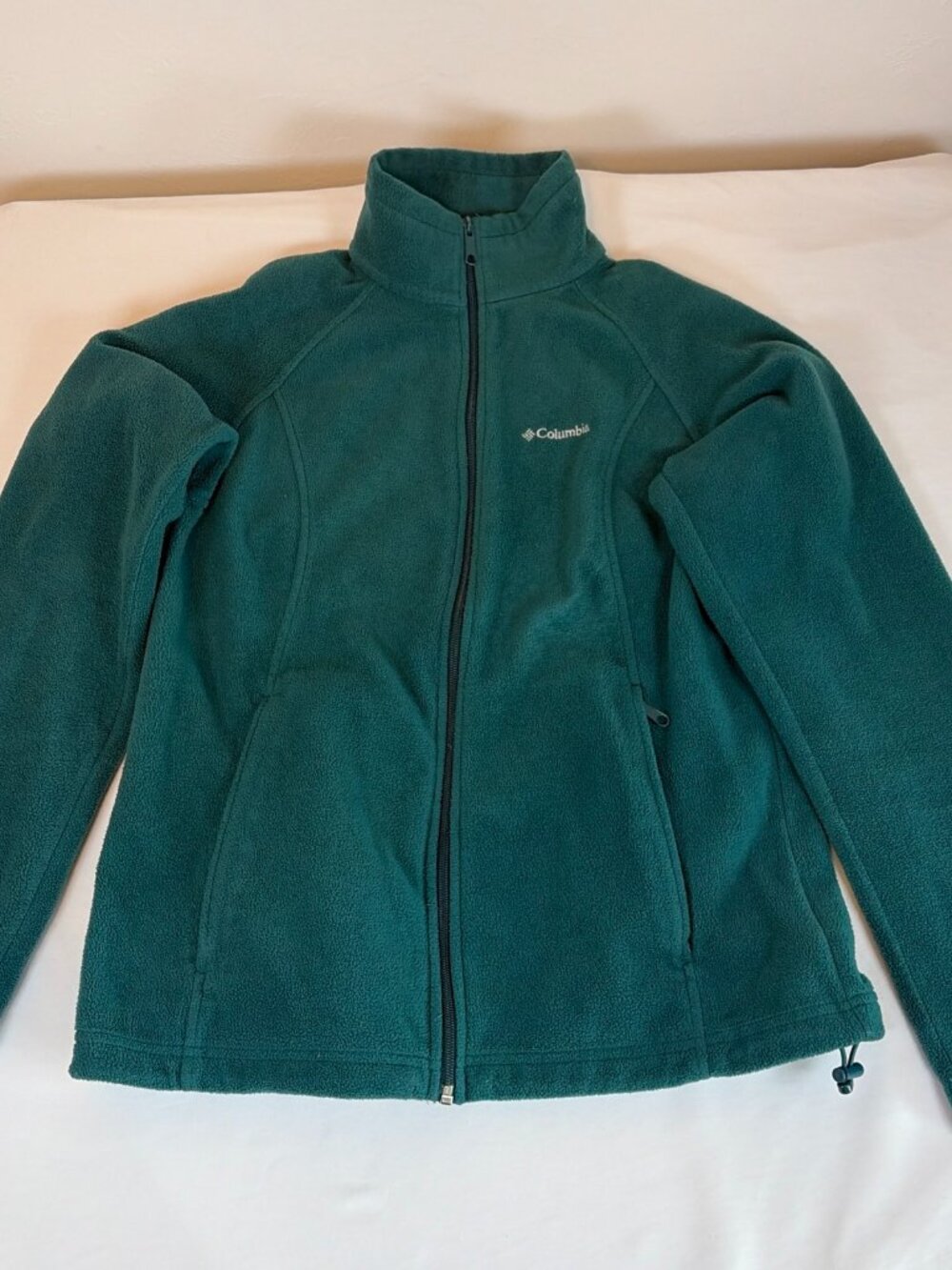 Columbia Benton Springs Full Fleece Jacket Women's M Green